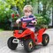 6V Kids Electric 4 Wheels Ride-On Toy with Wear-Resistant Wheels for Indoor Outdoor Use